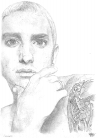 Pencil Portrait of Eminem